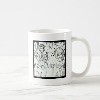 Taza De Café chica loco y encantador chica demente