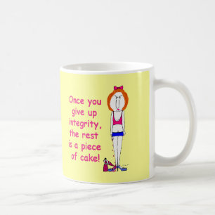 Taza De Café ¡Chica malhumorado, irritable del redhead con la