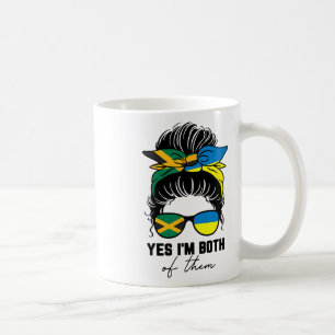 Taza De Café Chica mitad jamaicana mitad ucraniana Jamaica Ucra