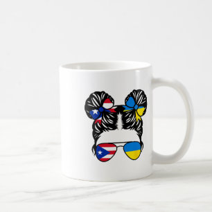 Taza De Café Chica mitad puertorriqueña mitad ucraniana Puerto