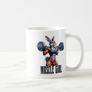 Taza De Café Chica Musculosa Del Gimnasio Con Un Fitness De Bar
