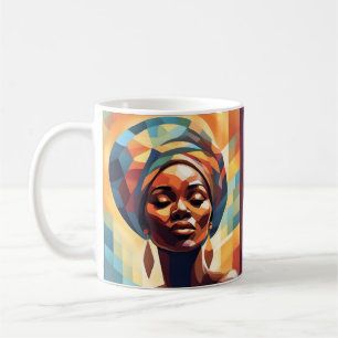 Taza De Café Chica negra afroamericana "respira"
