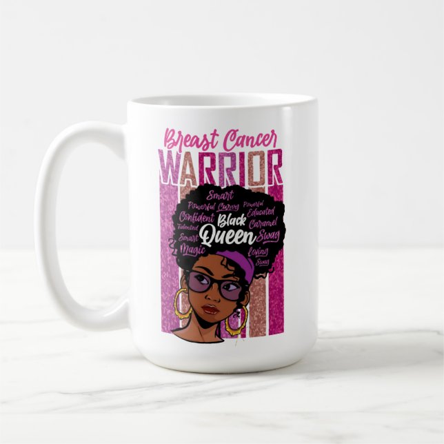 Taza De Café Chica negra cumpleaños mágico Sista Melanin mujer (Izquierda)