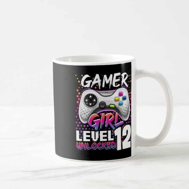 Taza De Café Chica Nivel 12 Videojuego desbloqueado 12º cumplea (Derecha)