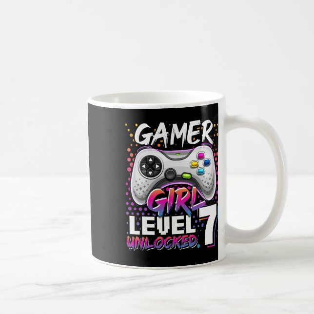 Taza De Café Chica Nivel 7 Videojuego desbloqueado Séptimo Rega (Derecha)