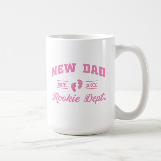 Taza De Café Chica nuevo y gracioso de papá - Tu año (Derecha)
