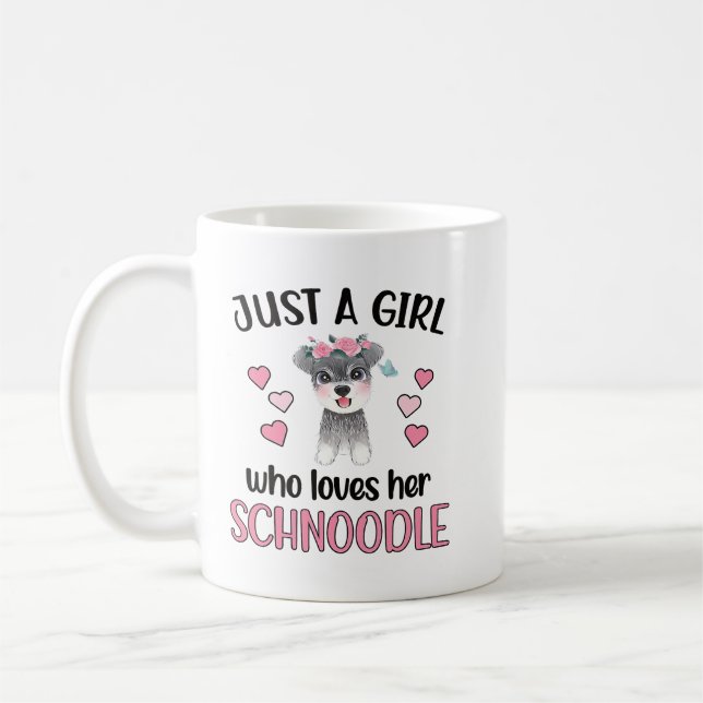 Taza De Café Chica que ama a su mamá Schnoodle 579 (Izquierda)