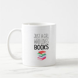 Taza De Café Chica que ama los libros