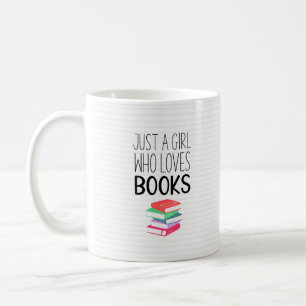 Taza De Café Chica que ama los libros