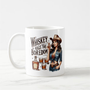 Taza De Café Chica retro suave - Whiskey mata al triblén de Bor
