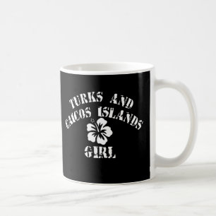 Taza De Café Chica Rosa de las Islas Turcas y Caicos