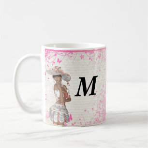 Taza De Café Chica rosa de verano