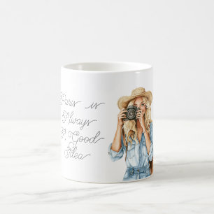 Taza De Café Chica Rubia París es Siempre una Buena Idea