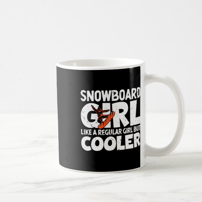Taza De Café Chica Snowboard Snowboard Regalos de Snowboard (Derecha)