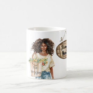Taza De Café Chica Sombrero Camiseta Come Verduras Bolsa
