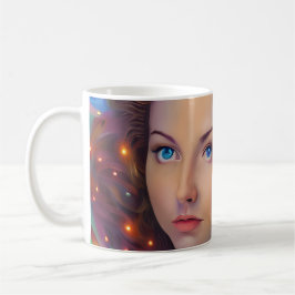 Taza De Café Chica soñado con luces arcoiris