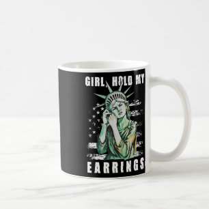 Taza De Café Chica Sostén Mi Pendiente Modo Lucha Estatua De La