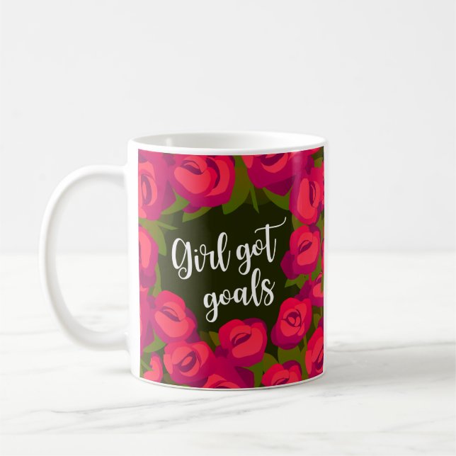 Taza De Café Chica tiene Objetivos en rojo y verde (Izquierda)