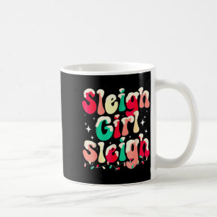 Taza De Café Chica Trineo Navidad Pijama Mujer