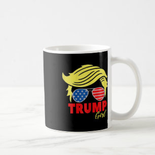 Taza De Café Chica Trump Moño Desordenado Trump 2024 Elección A