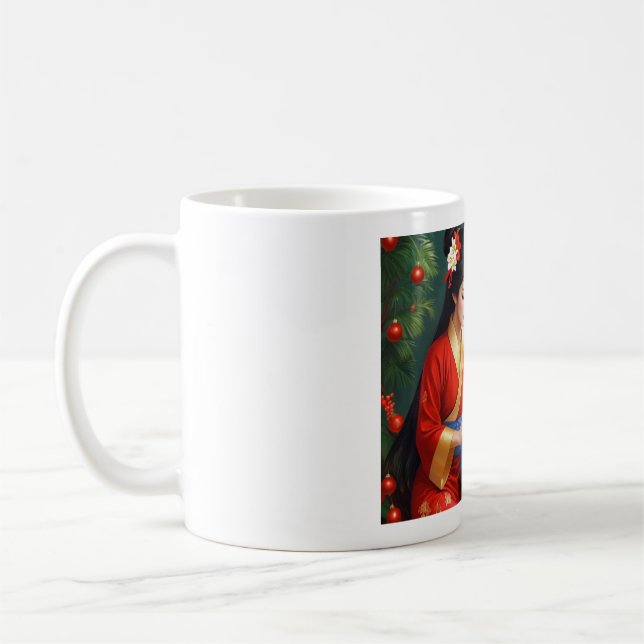 Taza De Café (Chica VIII asiático) Mug clásico, 11 oz (Izquierda)