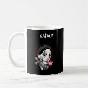 Taza De Café Chica y rosa de estilo gótico anime
