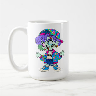 Taza De Café Chica Zombie de los 90