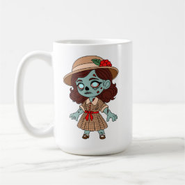 Taza De Café Chica zombie de los años 40