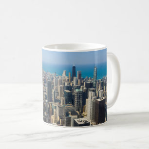 Taza De Café Chicago Desde arriba del café Mug