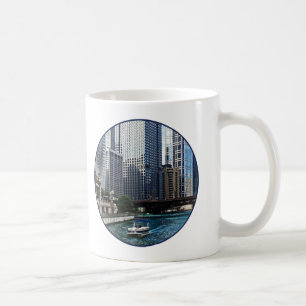 Taza De Café Chicago IL - Río Chicago cerca del puente de la av