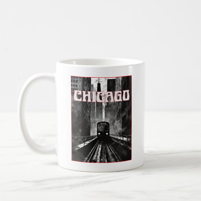 Taza De Café Chicago Illinois (Izquierda)