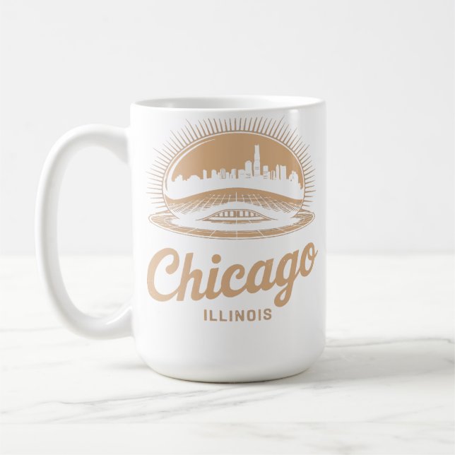 Taza De Café Chicago Illinois The Bean T-Shirt Hoodie (Izquierda)
