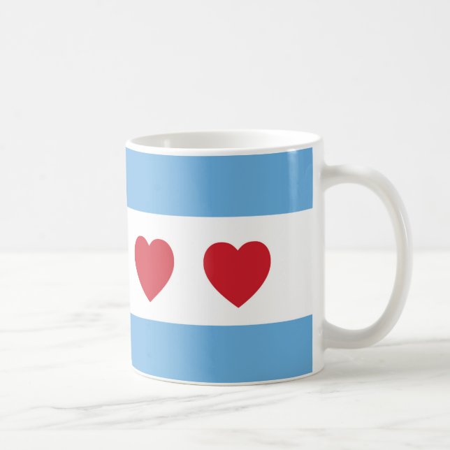 Taza De Café Chicago Love | Mug | Chicago Souvenir (Derecha)