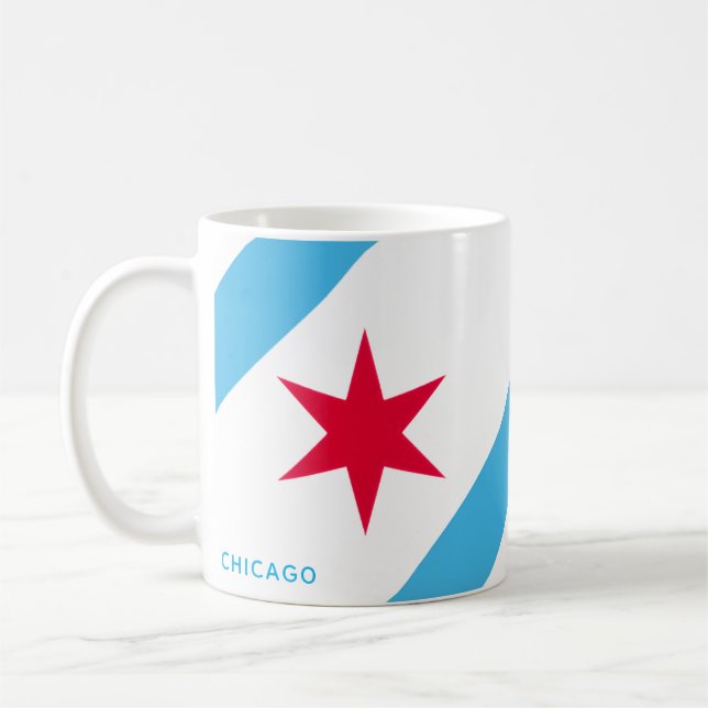 Taza De Café Chicago Six Pointed Star (Izquierda)