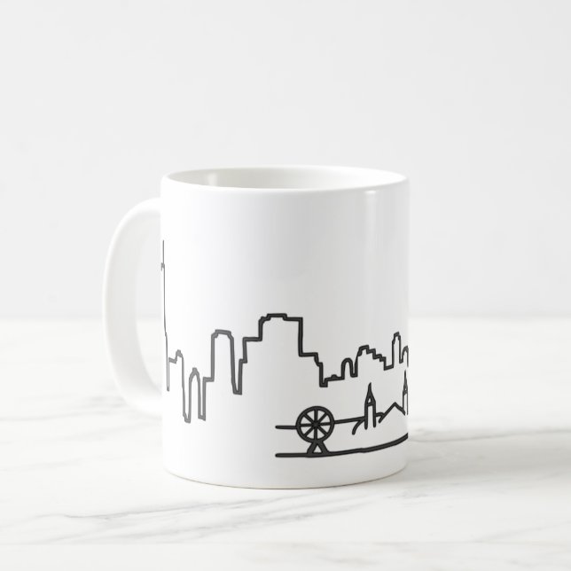 Taza De Café Chicago Skyline Mug (Anverso izquierdo)