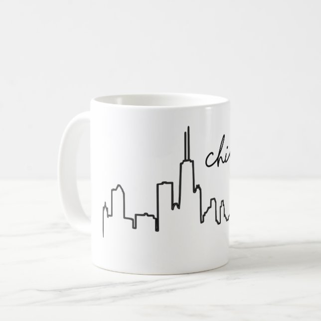 Taza De Café Chicago Skyline Mug (Anverso izquierdo)