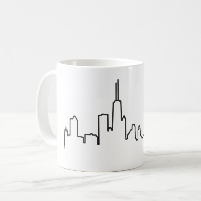 Taza De Café Chicago Skyline Mug (Anverso izquierdo)