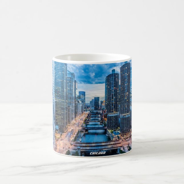 Taza De Café Chicago Skyline River City (Centro)