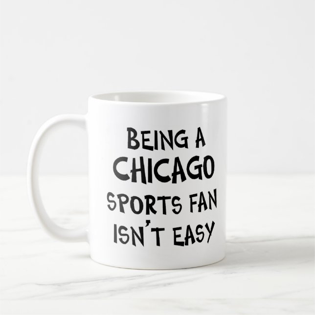 Taza De Café chicago sports fan, being (Izquierda)