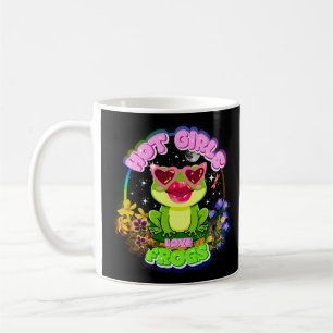 Taza De Café Chicas Calientes Aman Las Ranas Divertido Regalo R