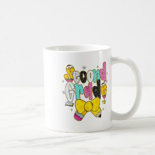 Taza De Café Chicas con lazo coquette preppy de vuelta al coleg
