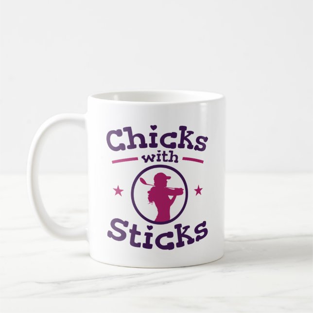 Taza De Café Chicas con Sticks Golf Golfing Golfer Women (Izquierda)