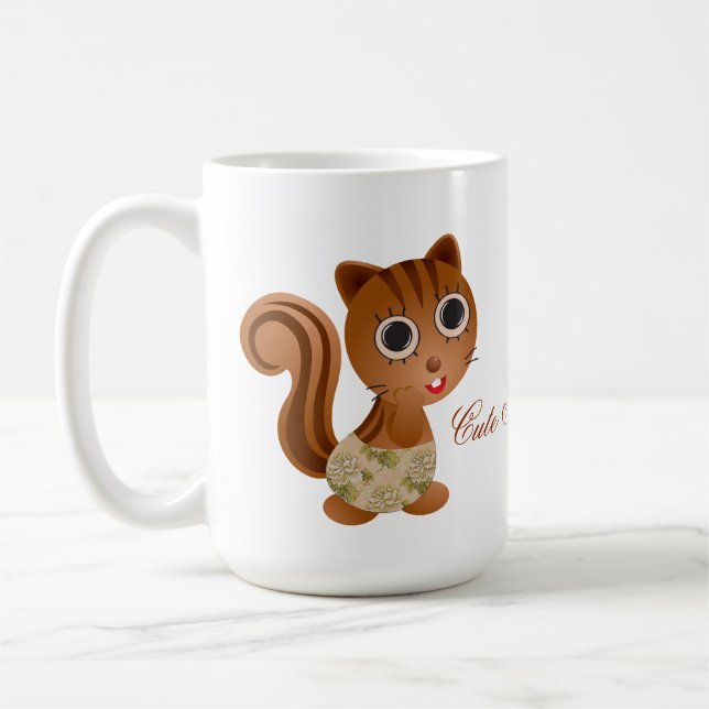 Taza De Café Chicas de ardilla mate café (Izquierda)