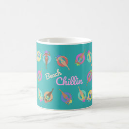 Taza De Café Chicas de Beach Chillin