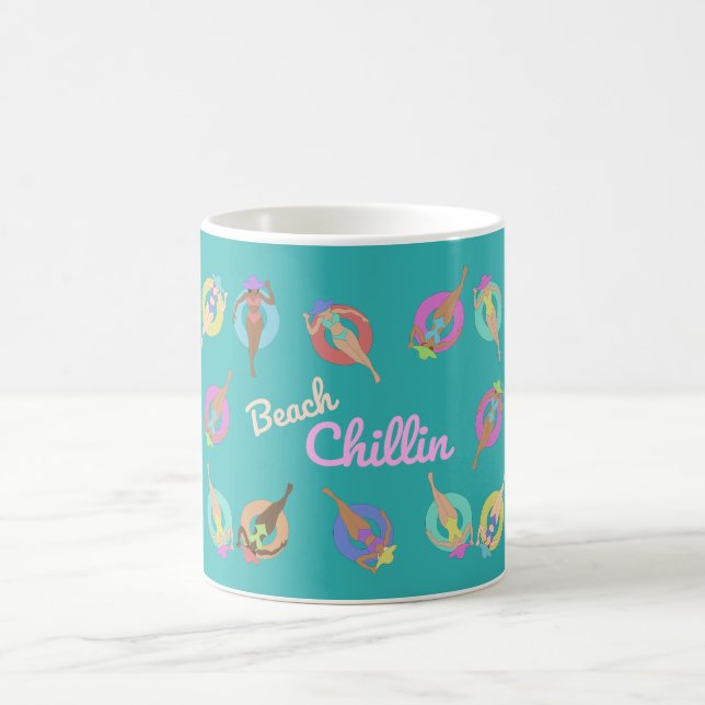 Taza De Café Chicas de Beach Chillin (Centro)