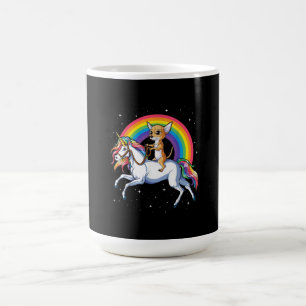 Taza De Café chicas de chihuahua unicorn espacio galaxia rainbo