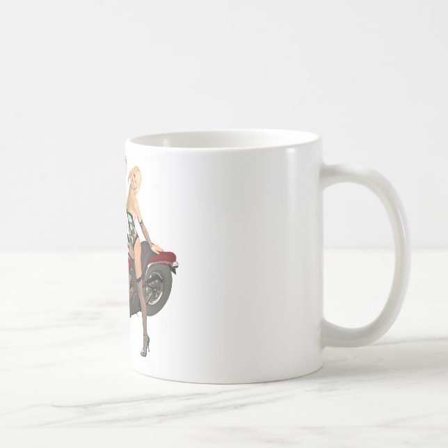 Taza De Café Chicas de ciclismo de red (Derecha)