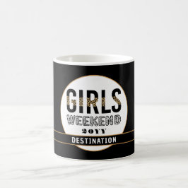 Taza De Café Chicas de fin de semana Chicas personalizados viaj