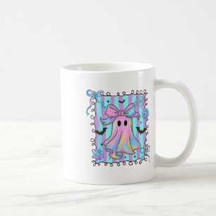 Taza De Café Chicas de Halloween de Preppy Coquette Ghost Cute