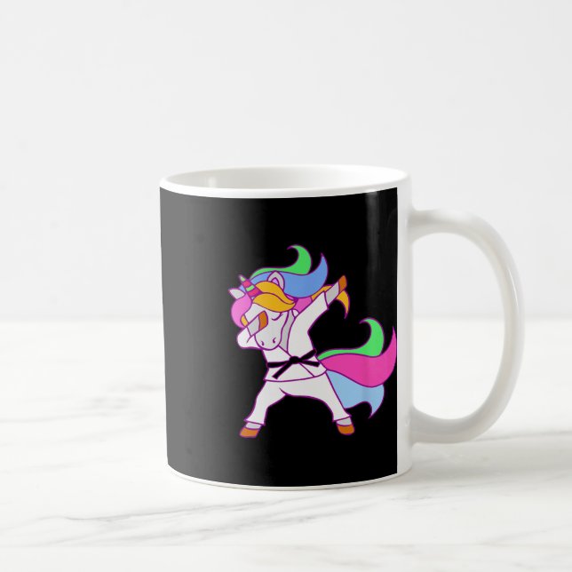 Taza De Café Chicas de Karate Unicorn (Derecha)
